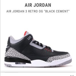 AIR JORDAN 3 RETRO OG "BLACK CEMENT"